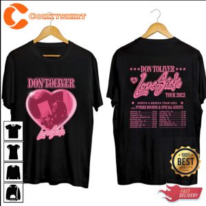 Don Toliver Tour Three Love Sick 2023 Fan Gift T-shirt