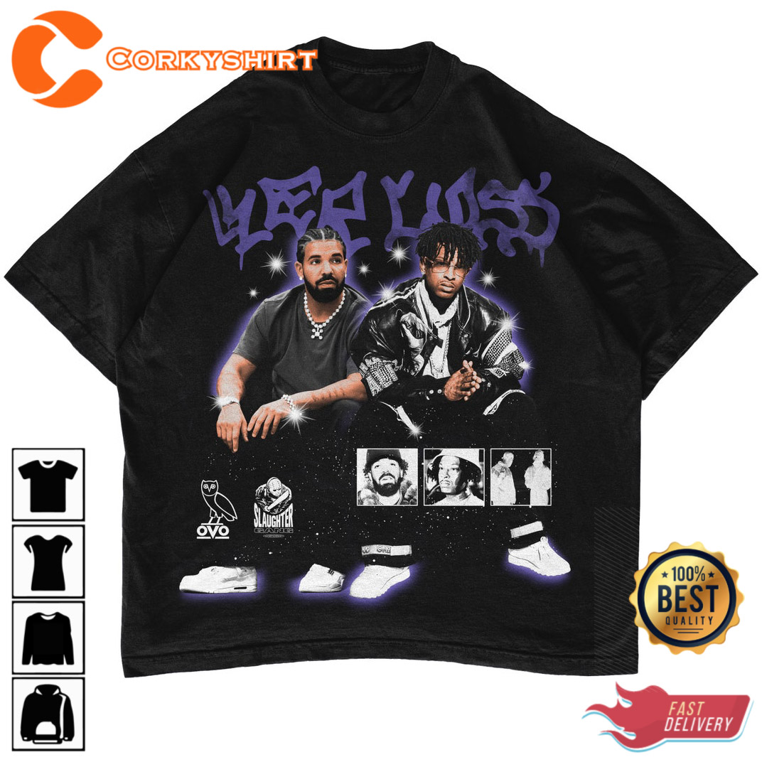 Drake 2023 21 Savage Hip Hop Rap T-Shirt - Corkyshirt