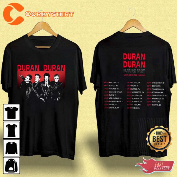 Duran Duran Future Past Tour North American Tour 2023 T-shirt