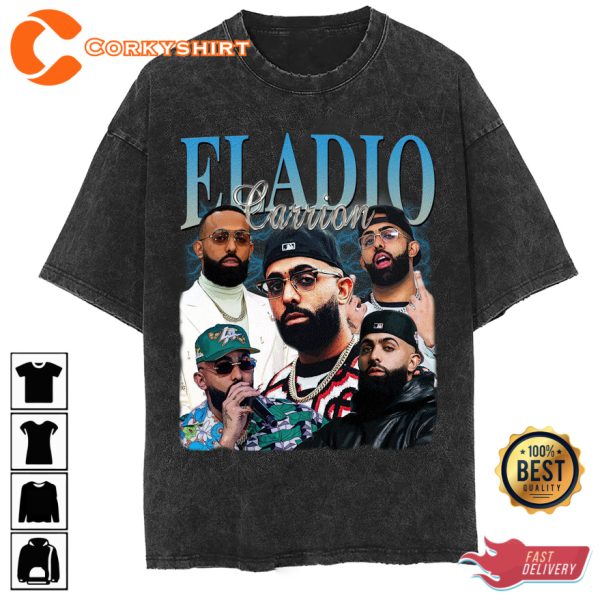 Eladio Carrión Tour Rapper Fan Vintage 90s T-shirt