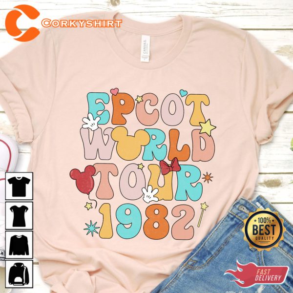 Epcot World Tour 1982 Disneyland World Traveler T-Shirt