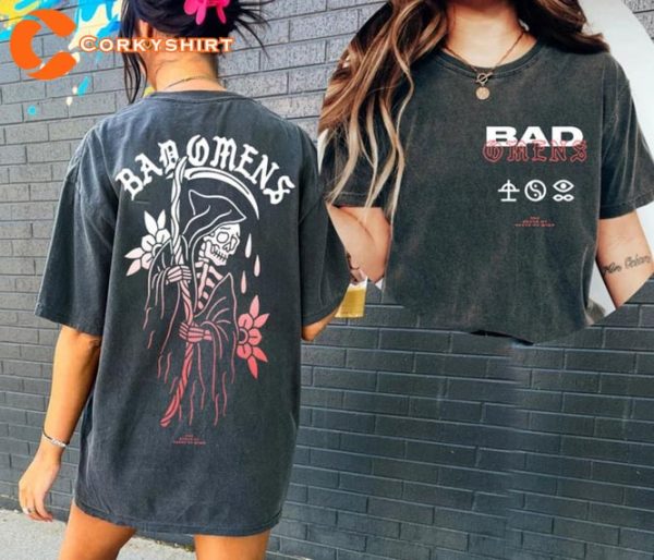 Fade Reaper Bad Omens Track List 2023 Concert T-Shirt