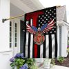 Firefighter The Thin Red Line Garden Respect Flag