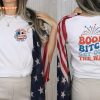 Fireworks Boom Bitch Get Out The Way Funny 4th of July Matching T-Shirt