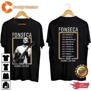 Fonseca Viajante USA Tour 2023 Summer Concert Fan Gift T-shirt