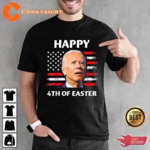 Funny Biden 4th Of July Republican FJB Anti Happy Holiday T-Shirt