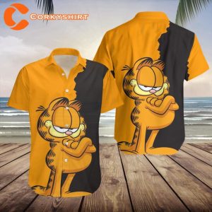 Garfield 1978 Big Cat Looked Like Hawaiian Shirt