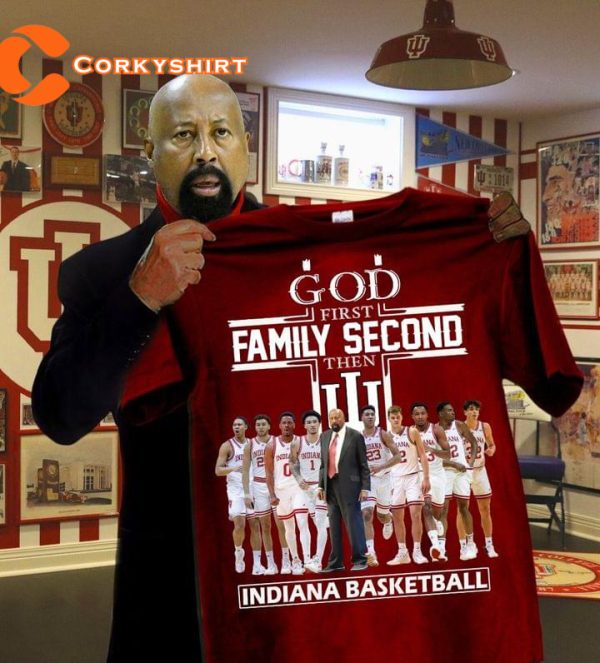 God First Family Second Then Indiana Basketball Designed T-Shirt For Fans