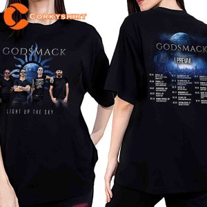 Godsmack Tour 2023 Shirt Light Up The Sky Concert T-shirt