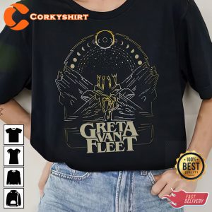 Greta Van Fleet Tour Rock Band Concert Floral T-shirt