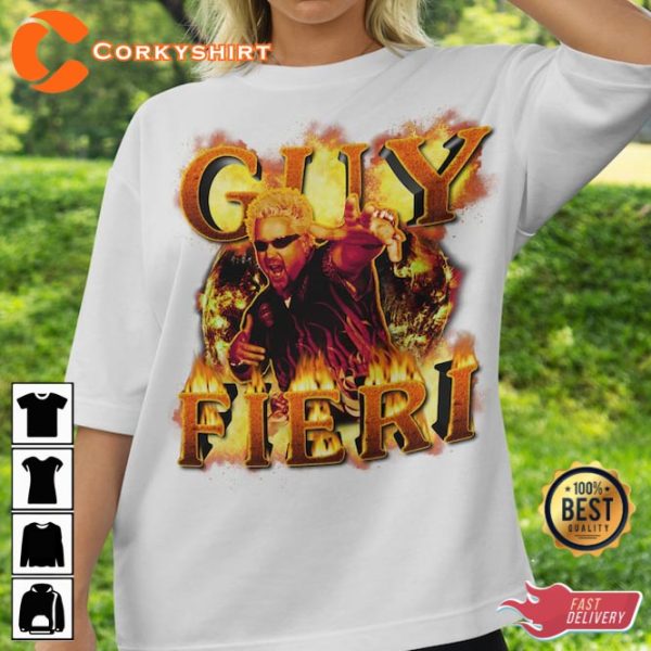 Guy Fieri Flavortown Food Network Bootleg Rap T-Shirt