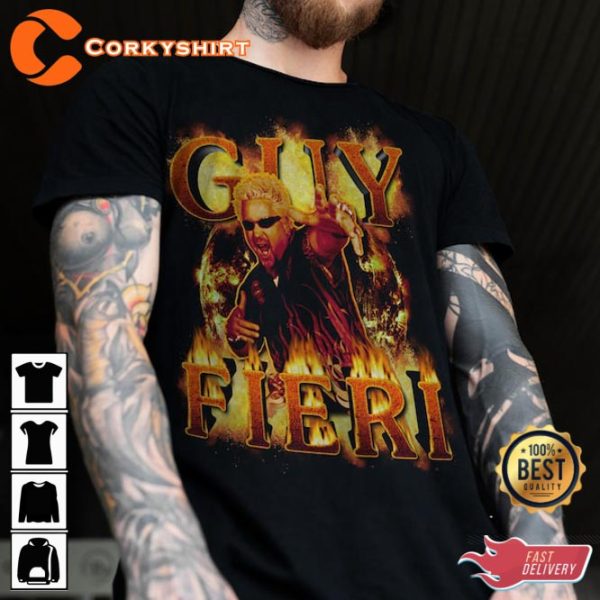 Guy Fieri Flavortown Food Network Bootleg Rap T-Shirt