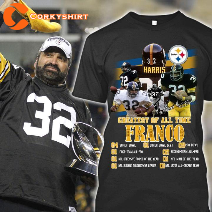 Greatest Of All Time Franco Harris T Shirt - Limotees