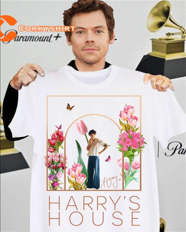 Harry House Floral Designed Gift For Fans Unisex Shirt