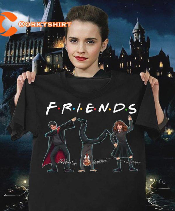 Hogwarts Harry Ron Hermione Best Friends Forever T-Shirt Design