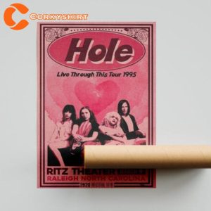 Hole Band Live Through This 1995 Concert Wall Art Poster