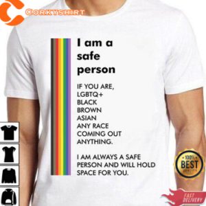 I Am A Safe Person LGBT Pride Meme Cool T-Shirt