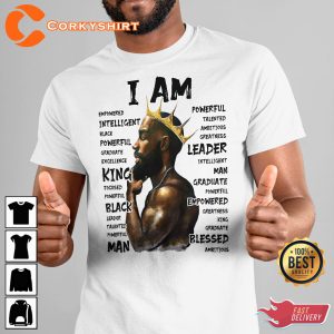 I Am Black King Classic Designed T-Shirt
