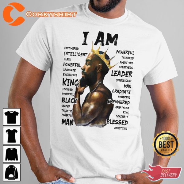 I Am Black King Classic Designed T-Shirt