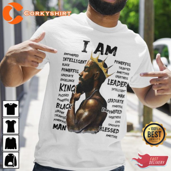 I Am Black King Classic Designed T-Shirt