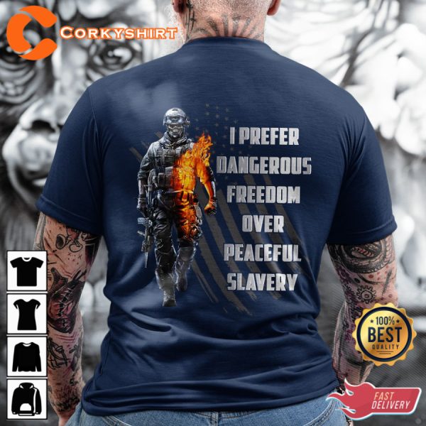 I Prefer Dangerous Freedom Over Peaceful Slavery Classic T-Shirt