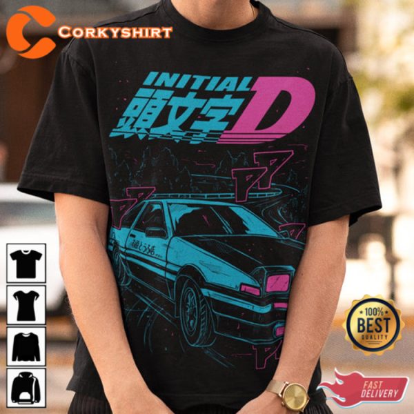 INITIAL D Racing Car Niisan Unisex Gift For Fan T-Shirt