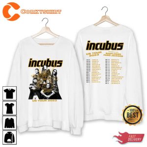 Incubus Band US Summer Tour 2023 Rock Band Fan Shirt Concert Gift3