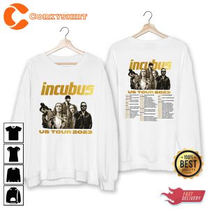 Incubus Tour 2023 US Summer Tour Band Fan Gift T-shirt