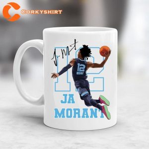 Ja Morant Dunk Signature Memphis Grizzlies Basketball Coffee Mug