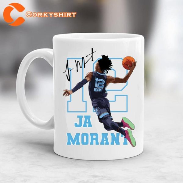 Ja Morant Dunk Signature Memphis Grizzlies Basketball Coffee Mug