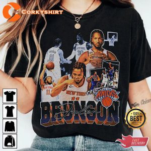 Jalen Brunson Burner New York Knicks NBA Vintage 90s Shirt