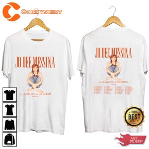 Jo Dee Messina Tour Heads Carolina Tails California 2023 T-shirt