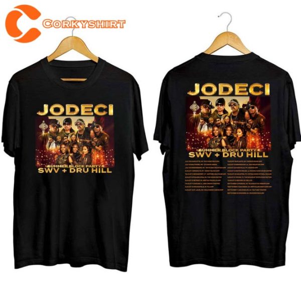 Jodeci Summer Block Party Tour 2023 Concert Fan Gift T-Shirt