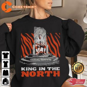 Joe Burrow King In The North Cincinnati Bengals Football T-Shirt