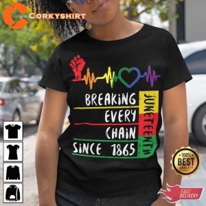 Juneteenth Breaking Every Chain Classic T-Shirt1 (1)