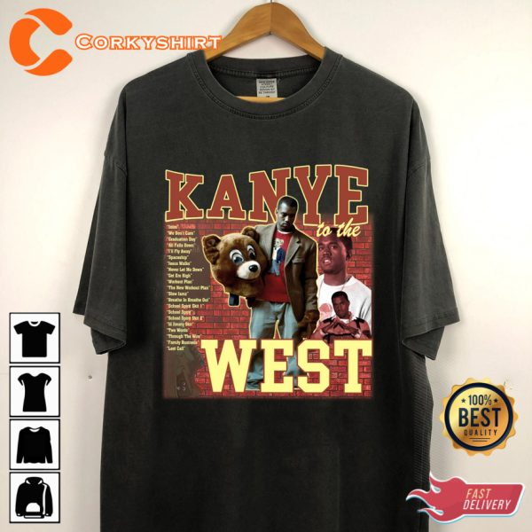 Kanye To The West College Dropout Reaper Kanye West Tour Designed T-Shirt