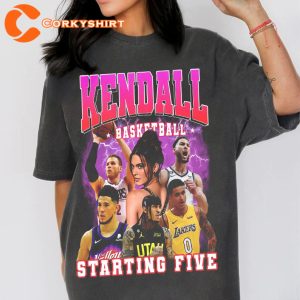 Kendall Starting Five Loahaddian Kendall Jenner Gift For Fans Tshirt
