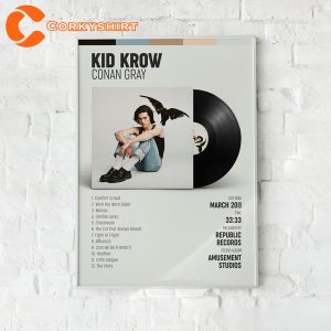 Kid Krow Conan Gray Album Cover Tracklist Fan Gift Poster
