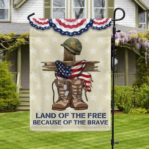Land Of The Free Because Of The Brave Flag