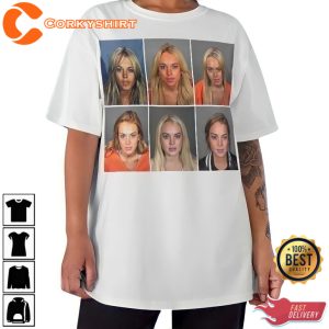 Lindsay Lohan Mugshot Unisex T-Shirt