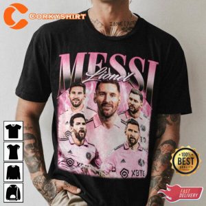 Lionel Messi Miami Football Soccer Classic 90s T-Shirt