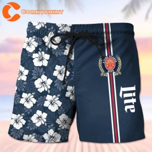 Lite A Fine Pilsner Beer Hawaiian Shorts