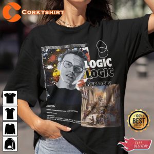 Logic Rapper Tee Logic Tshirt Vintage Style Bootleg Inspired 1