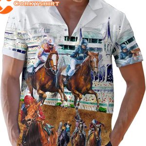 Love Horse Racing Funny Race Weeknd Cowboy Hawaiian Shirt