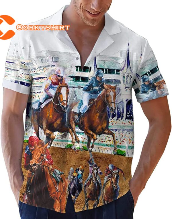 Love Horse Racing Funny Race Weeknd Cowboy Hawaiian Shirt