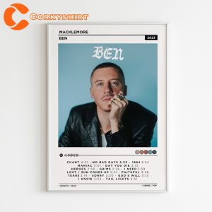 Macklemore Ben Album Cover Tracklist Fan Gift Poster