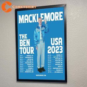 Macklemore The Ben Tour 2023 Gift For Fan Rapper Poster