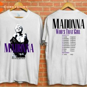 Madonna Whos That Girl World Tour 1987 80s Pop Music Shirt For Fans4