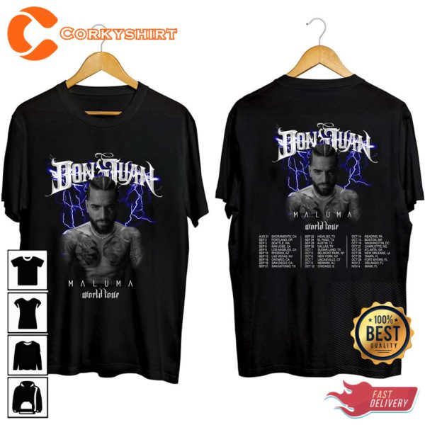 Maluma North American 2023 Don Juan Tour T-shirt