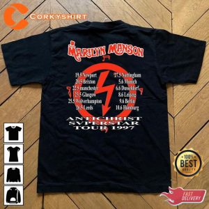 Marilyn Manson Antichrist Superstar Euro Tour 1997 T-Shirt For Fans2